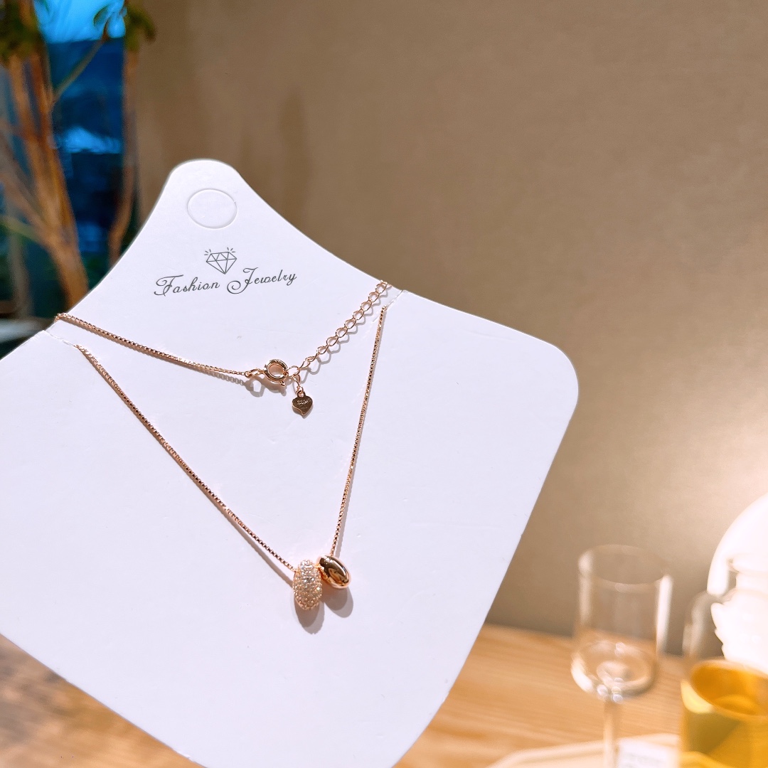 Nickel Free Silver Necklace Cute Bestie Gift Silver