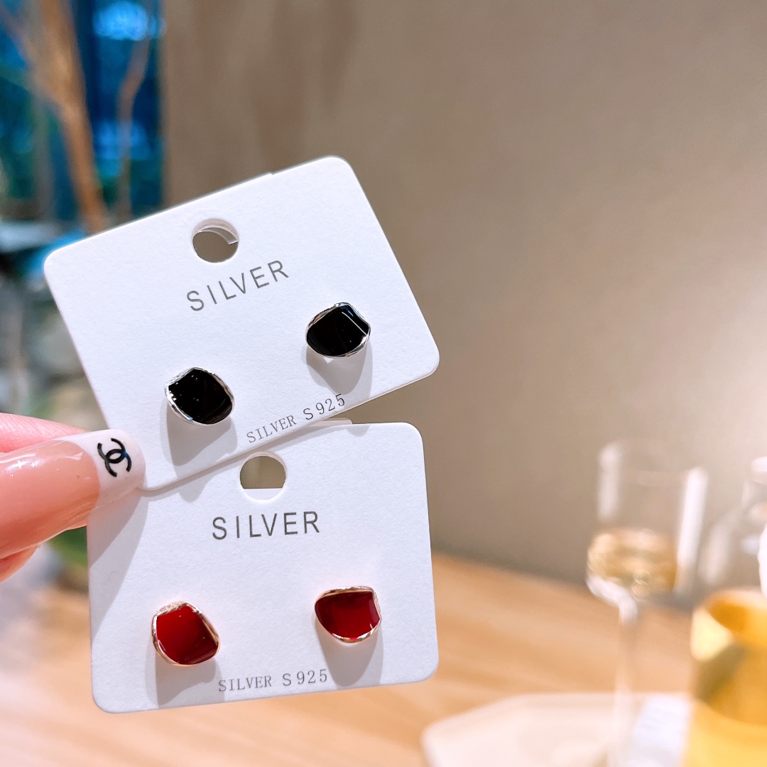 High Polish Silver Earrings Artistic Wedding Favor Silver