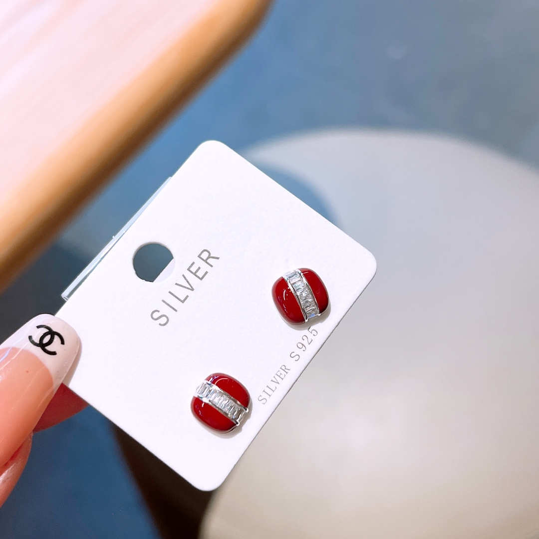 S925 Sterling Silver Earrings Elegant Everyday Wear Silver