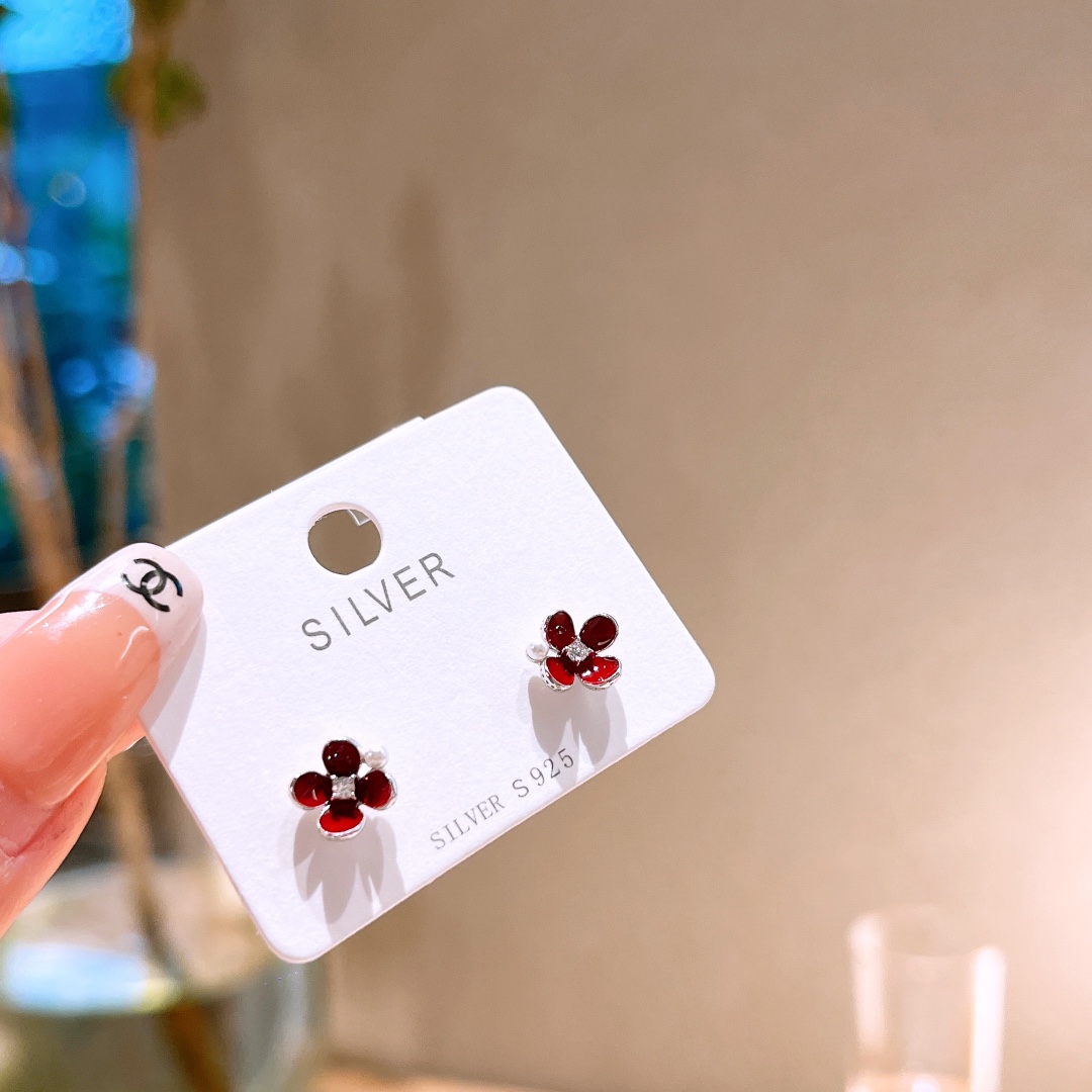 925 Silver Earrings Sweet Workplace Gold