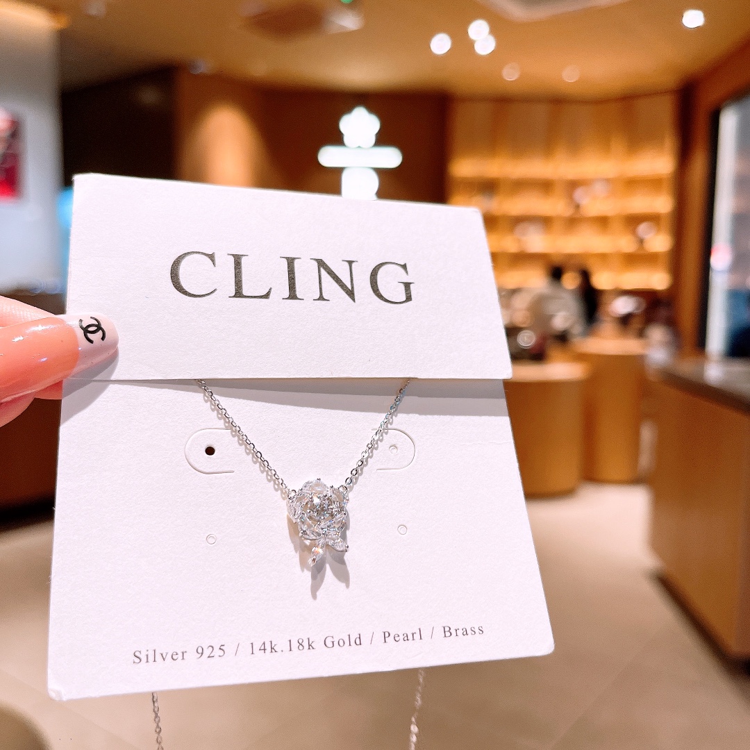 Solid Silver Necklace Artistic Valentine's Day Gold