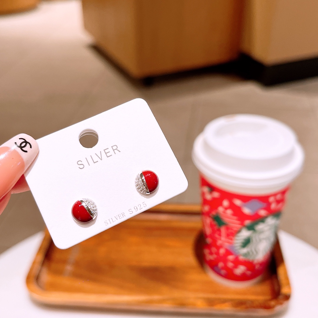 Fine Silver Earrings Fashion Everyday Wear Gold