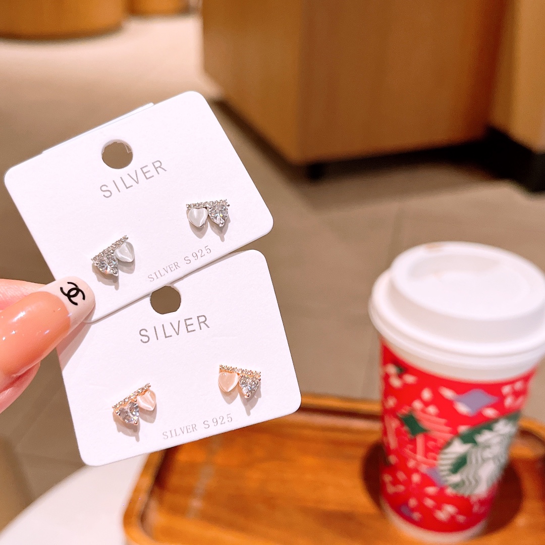 Fine Silver Earrings Unique Office Gold