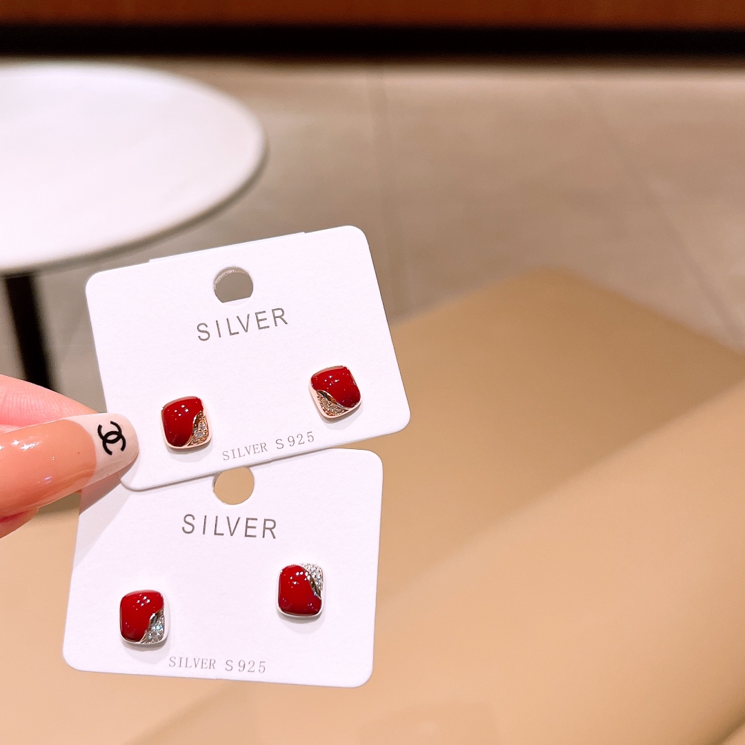 Massivsilber Ohrringe Ätherisch Jahresfeier Gold