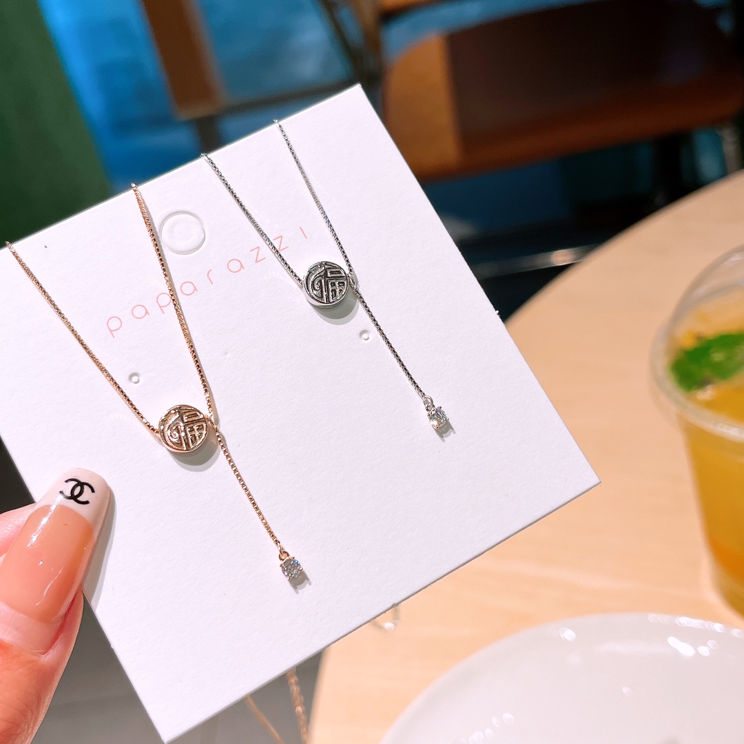 Low Allergy Silver Necklace Chic Teacher's Day Silver