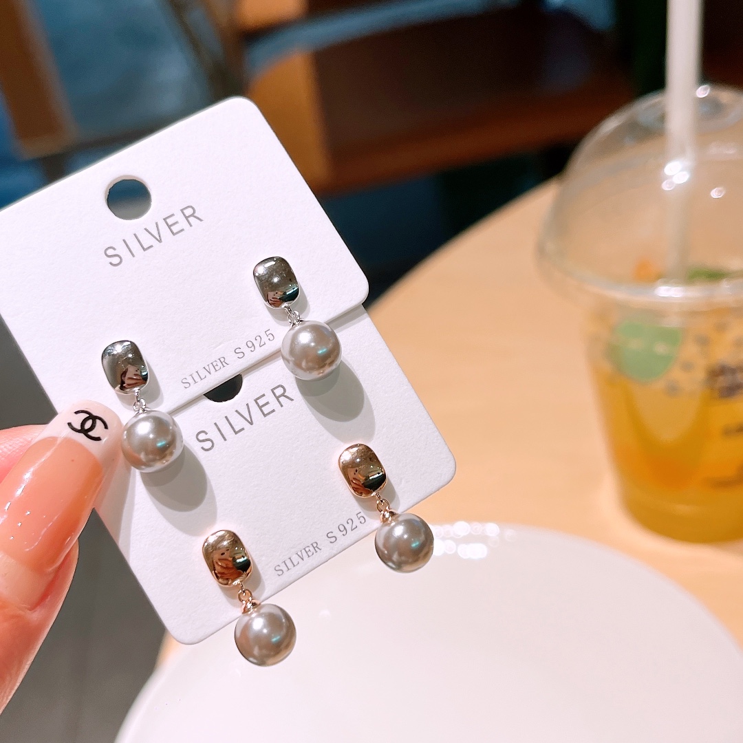 High Polish Silver Earrings Fashion Travel Silver