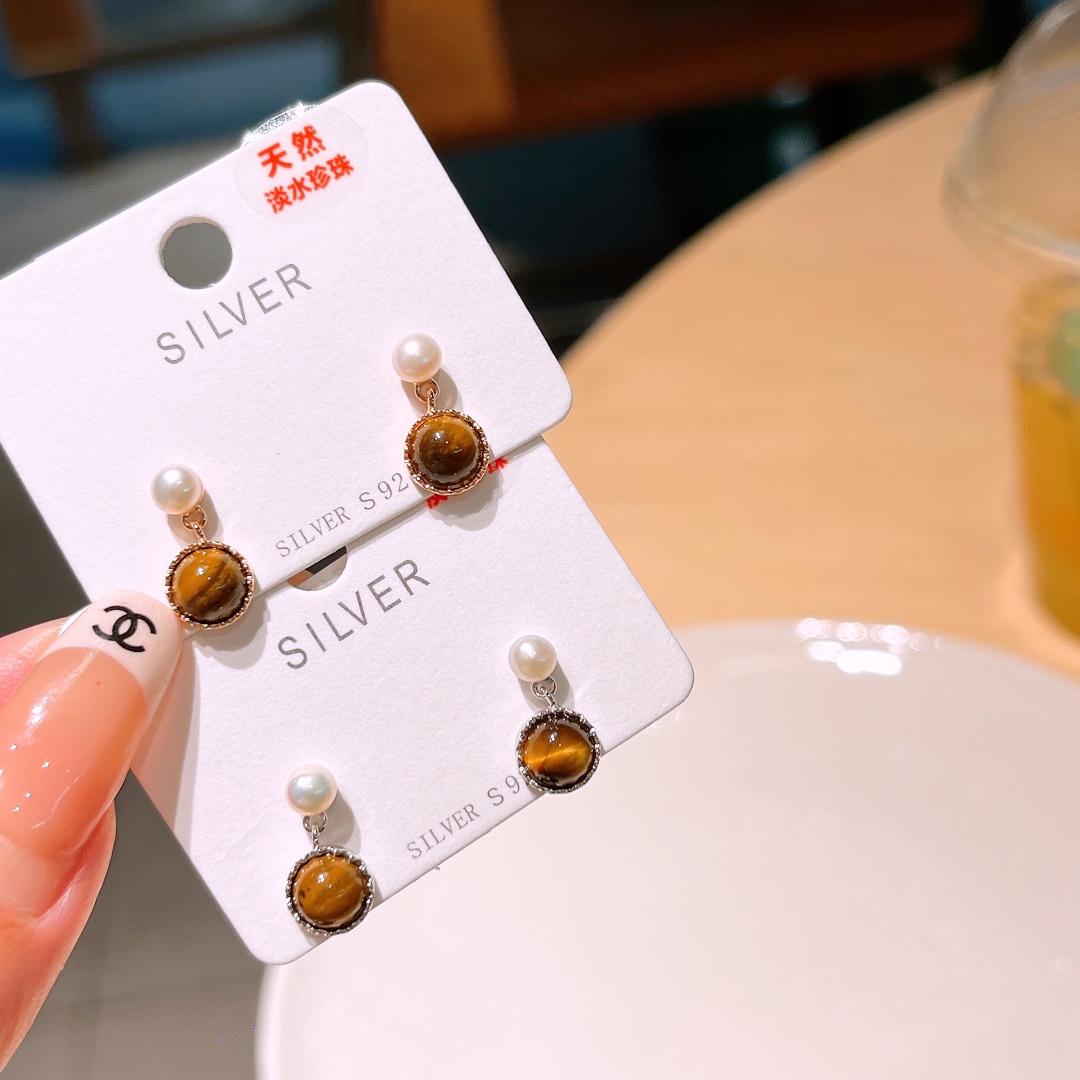 925 Silver Earrings Unique New Year Silver