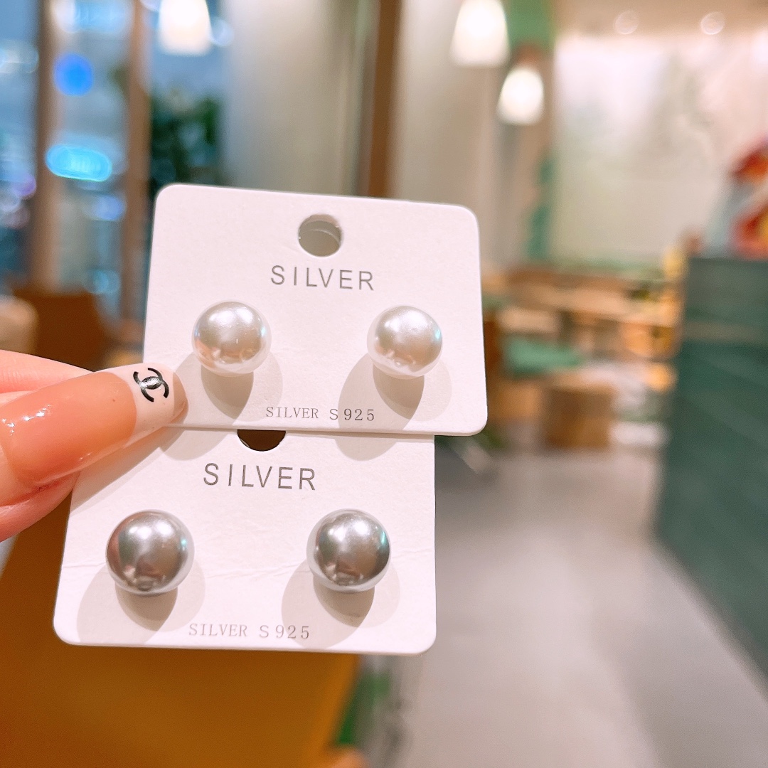 Solid Silver Earrings Ethereal Anniversary Gold