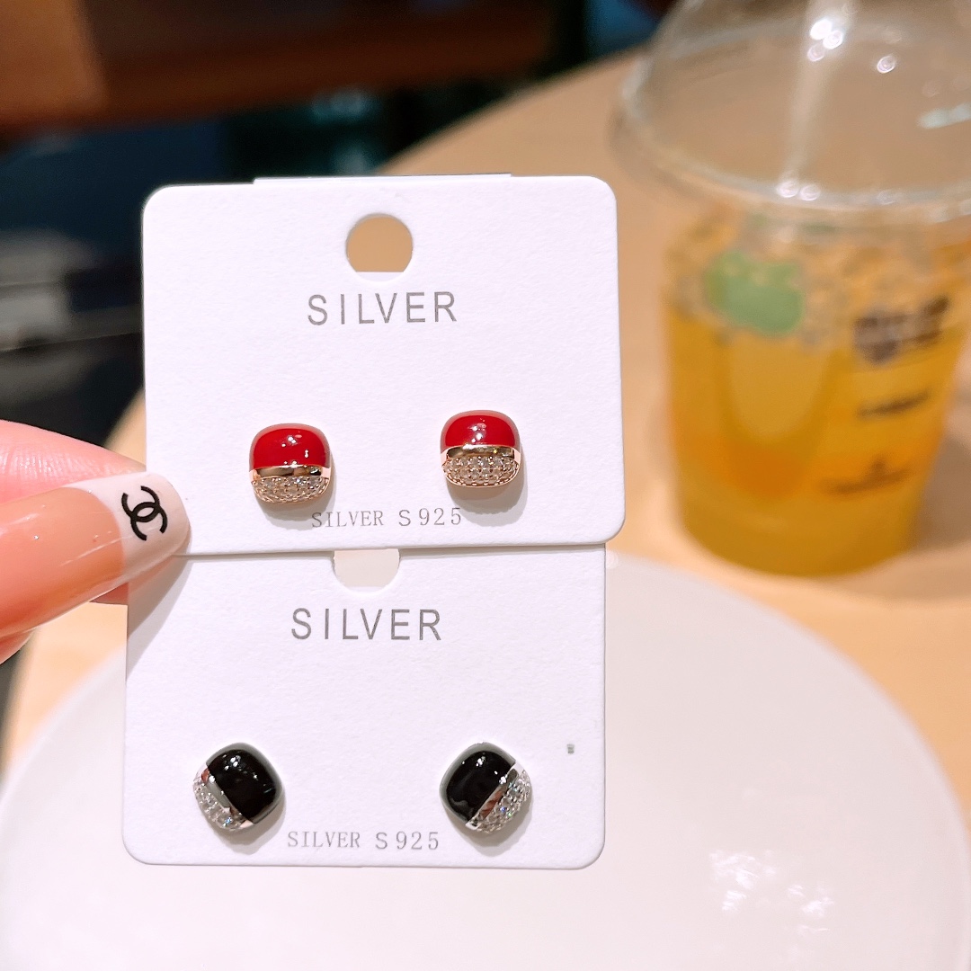 Solid Silver Earrings Fashion Confession Silver