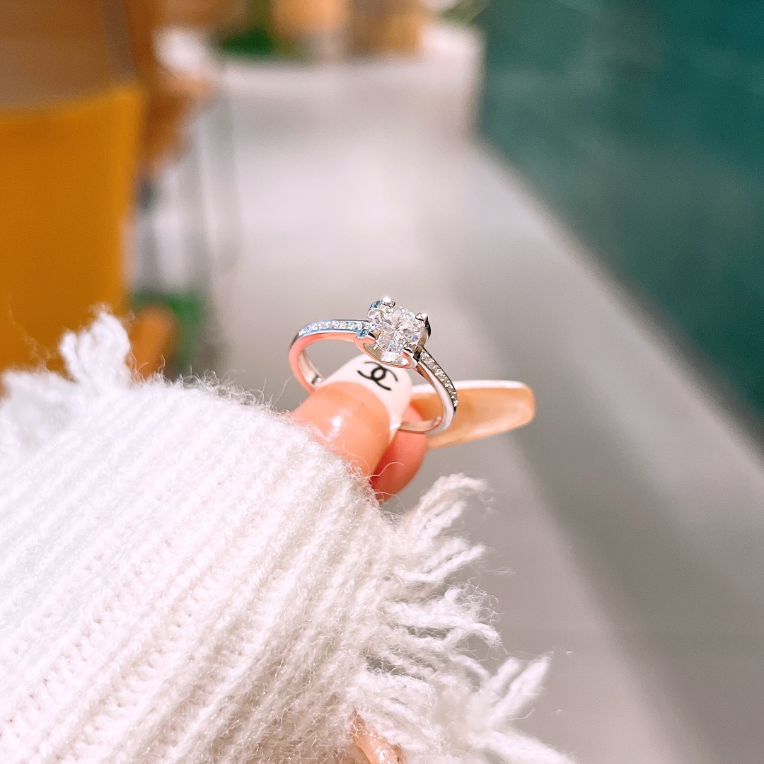 Low Allergy Silver Moissanite Ring Ins Style Proposal Silver