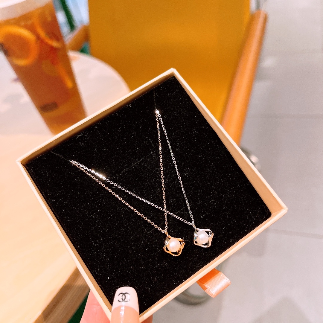 韓国風高品質シルバーネックレスゴールド 職場