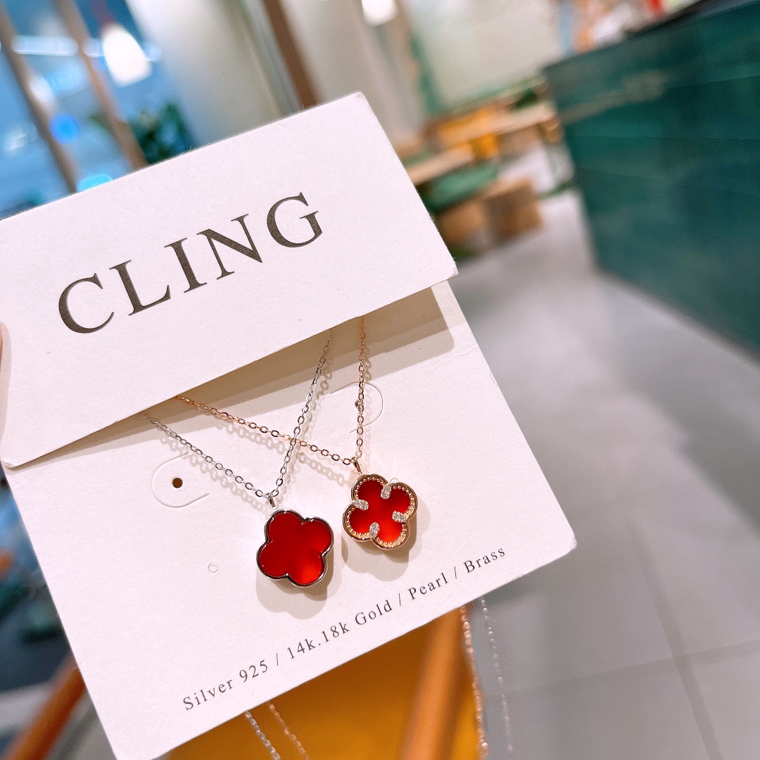 S925 Sterling Silver Necklace Premium Office Silver