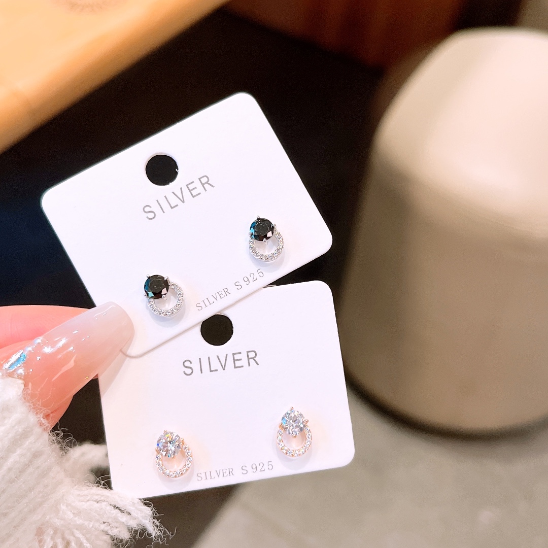 Allergiearmes Silber Ohrringe Schick Standesamt Gold