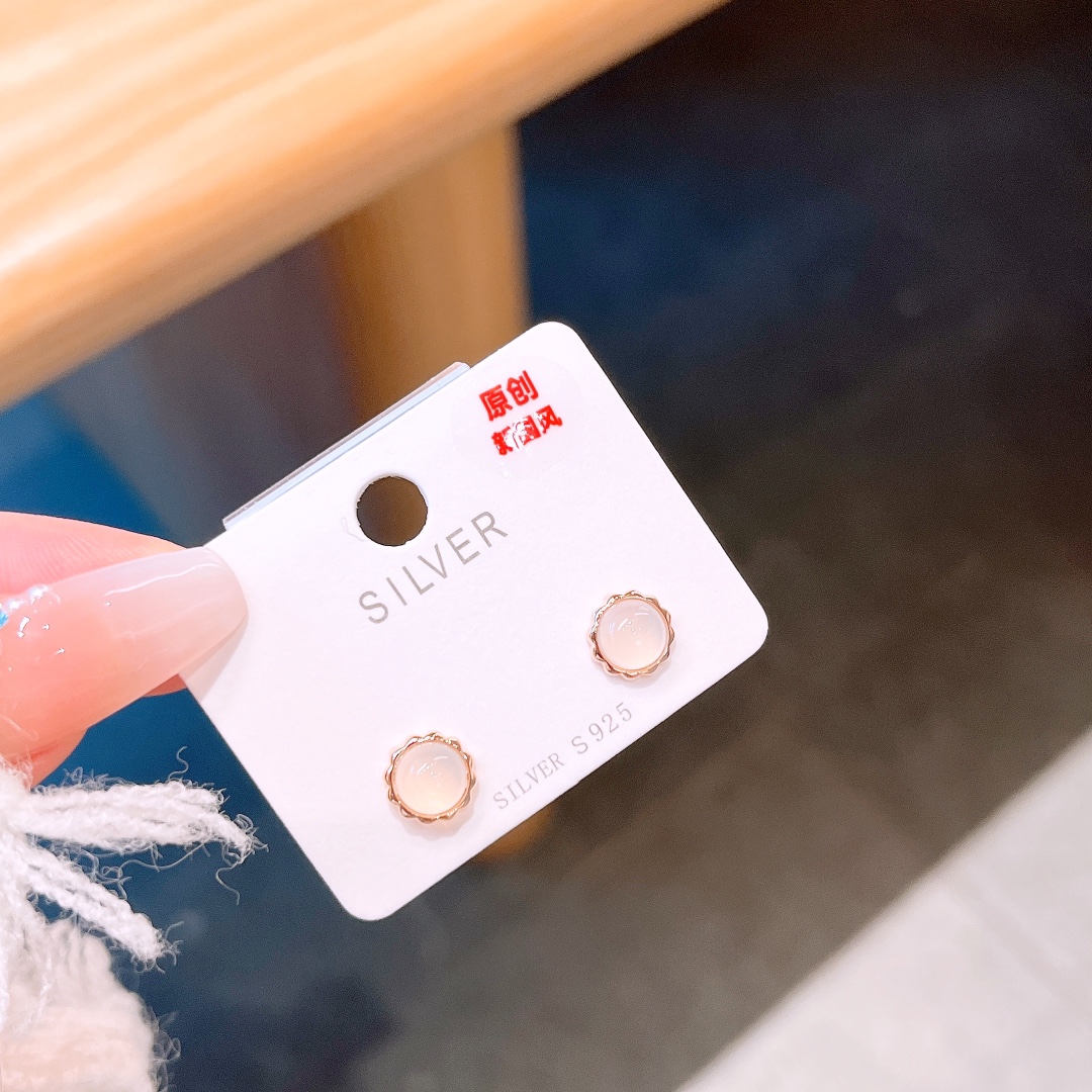 Solid Silver Earrings Artistic Mother's Day Silver