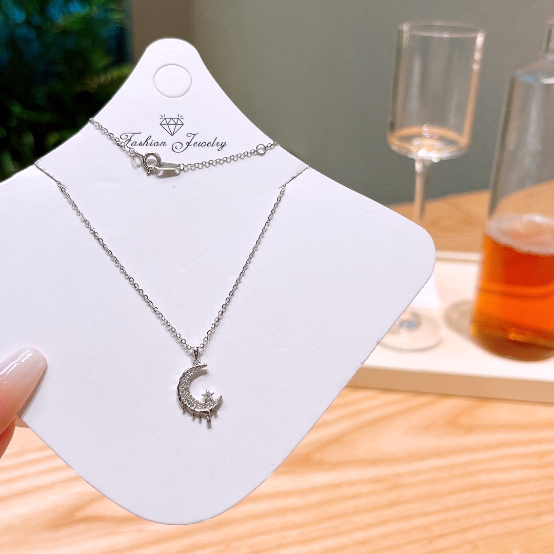 Solid Silver Necklace Ultra Minimal New Year Gold