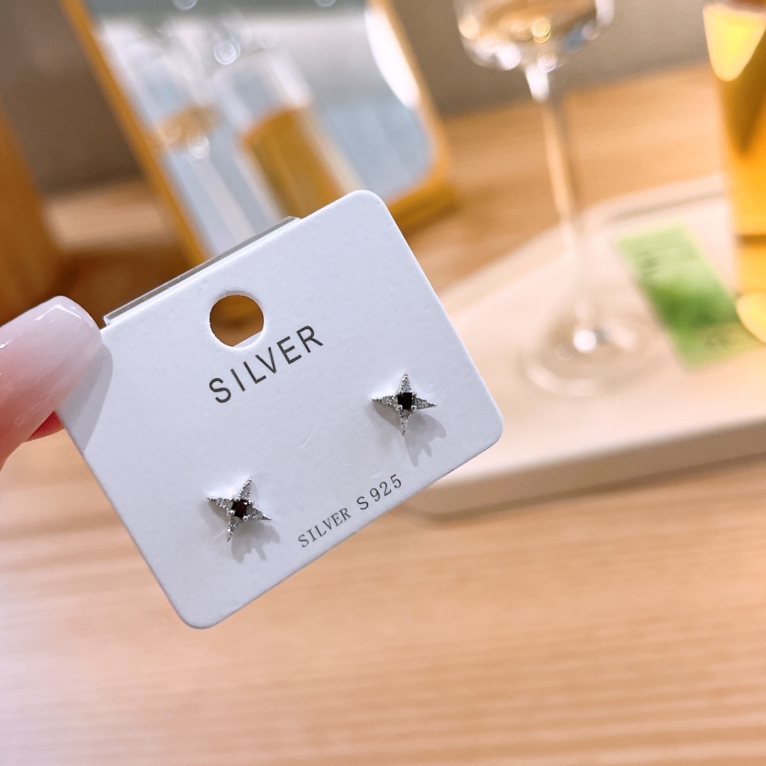 Low Allergy Silver Earrings Ultra Minimal Workplace Silver