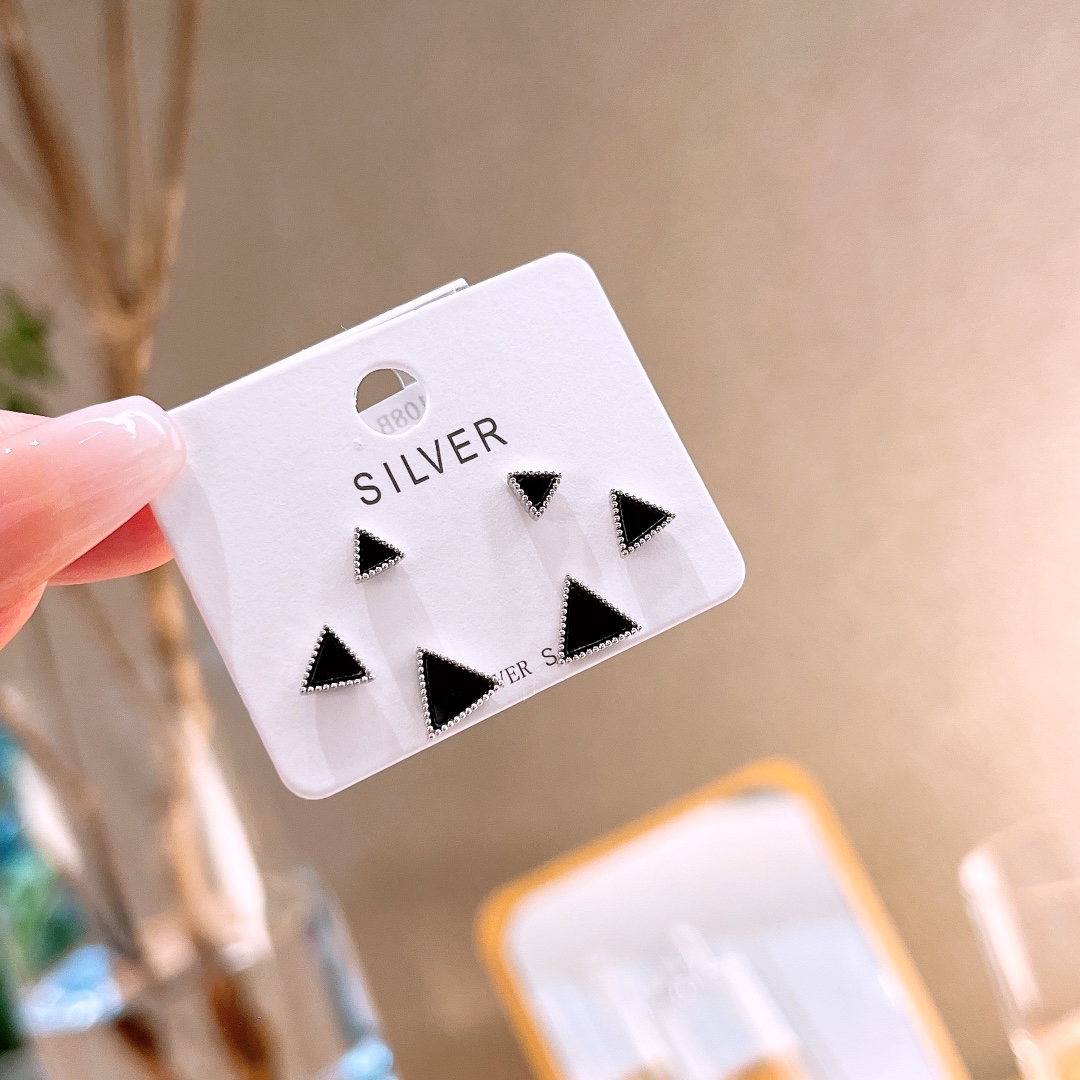 Low Allergy Silver Earrings Cute Graduation Silver