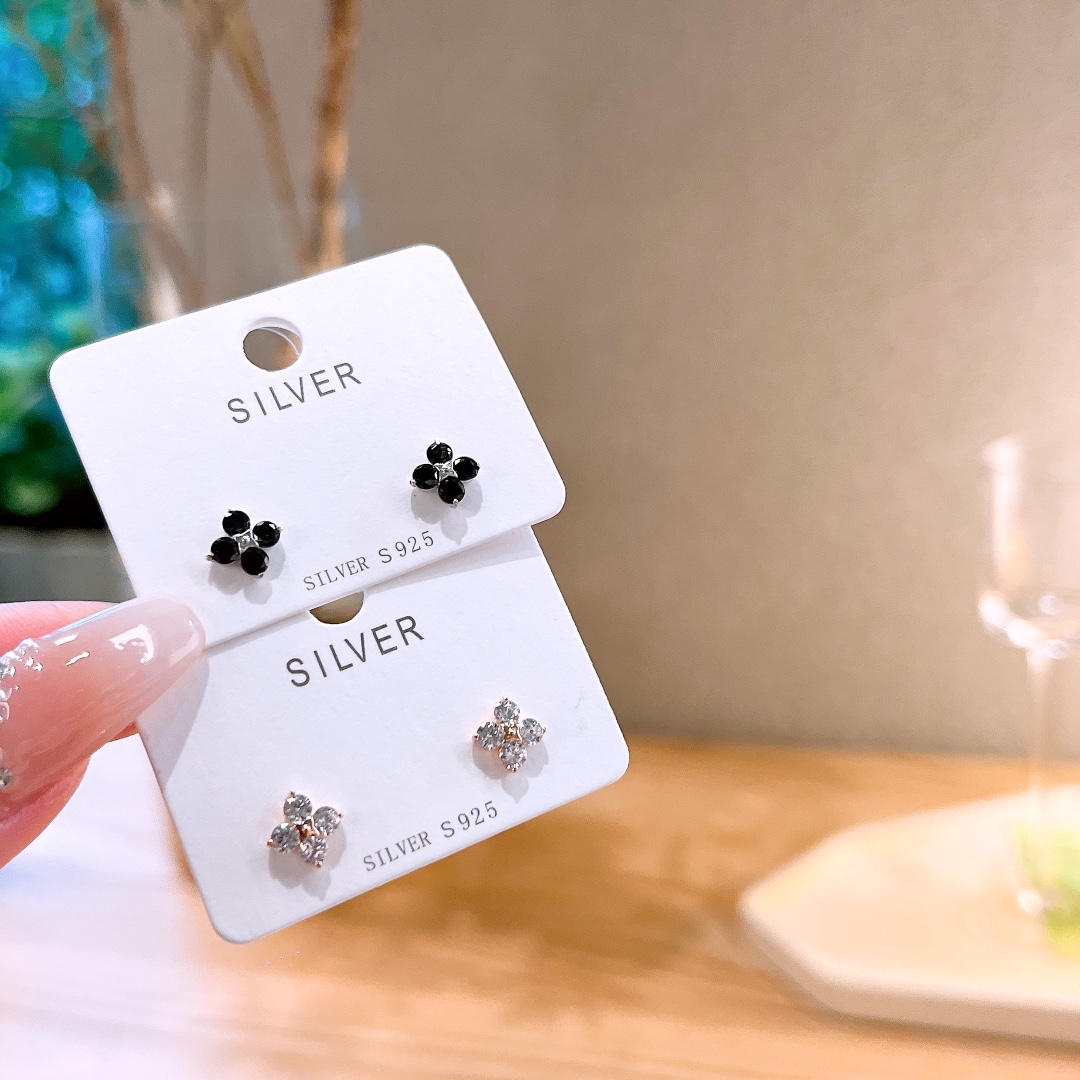 Solid Silver Earrings Playful Anniversary Silver