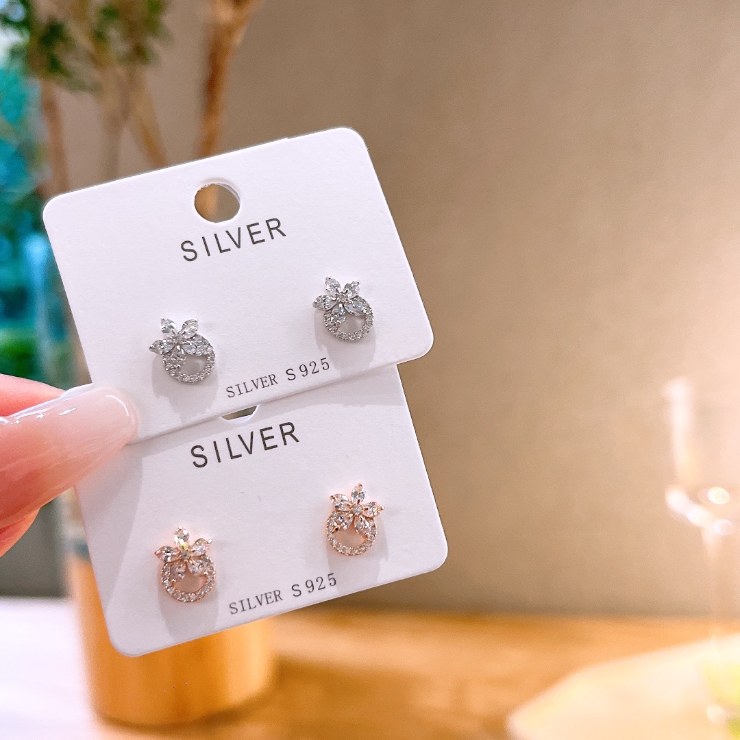 Nickel Free Silver Earrings Vintage Gift for Her Silver