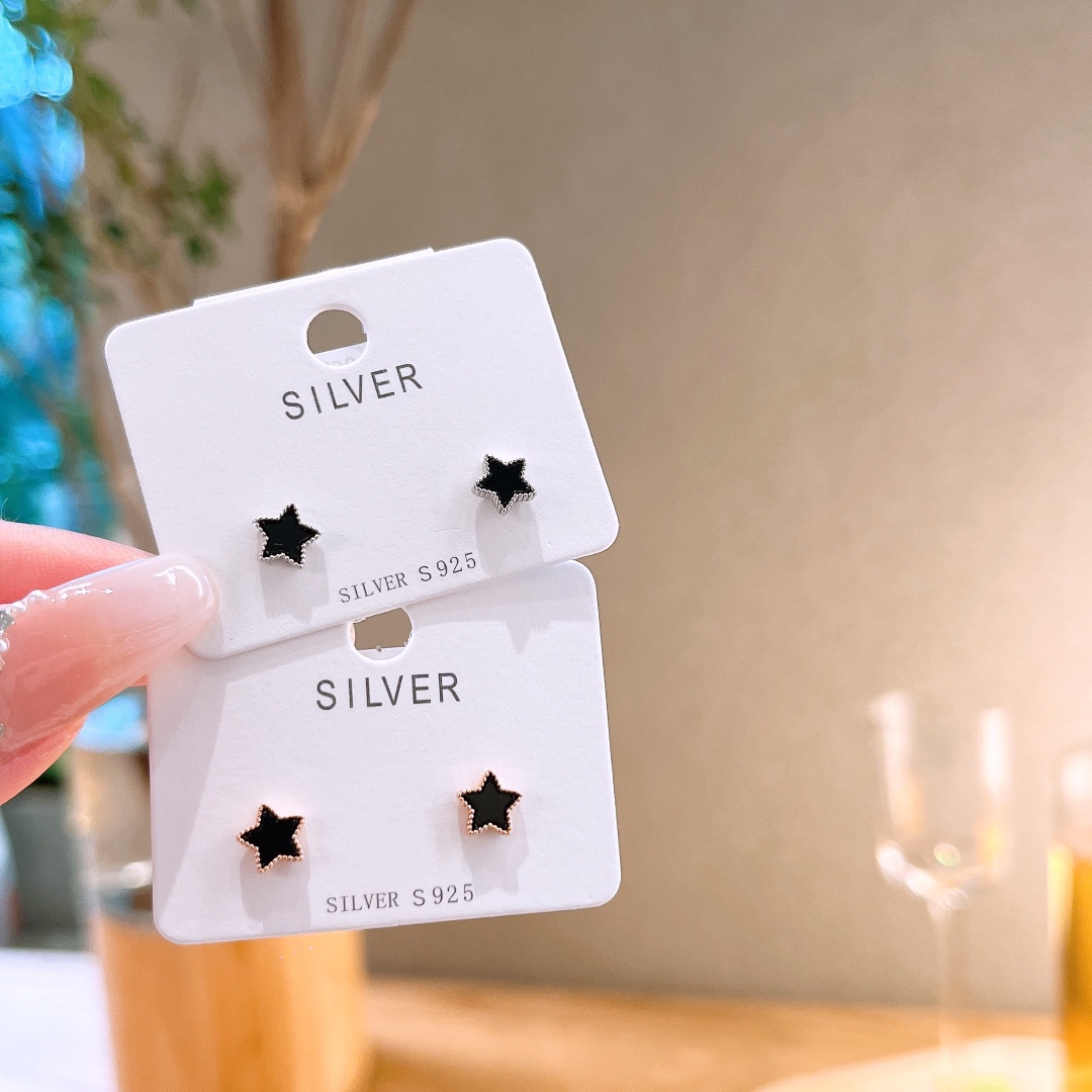 S925 Sterling Silver Earrings Light Luxury Gift for Her Silver