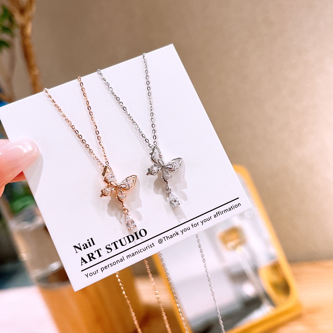 シックニッケル無添加銀ネックレスゴールド 先生の日