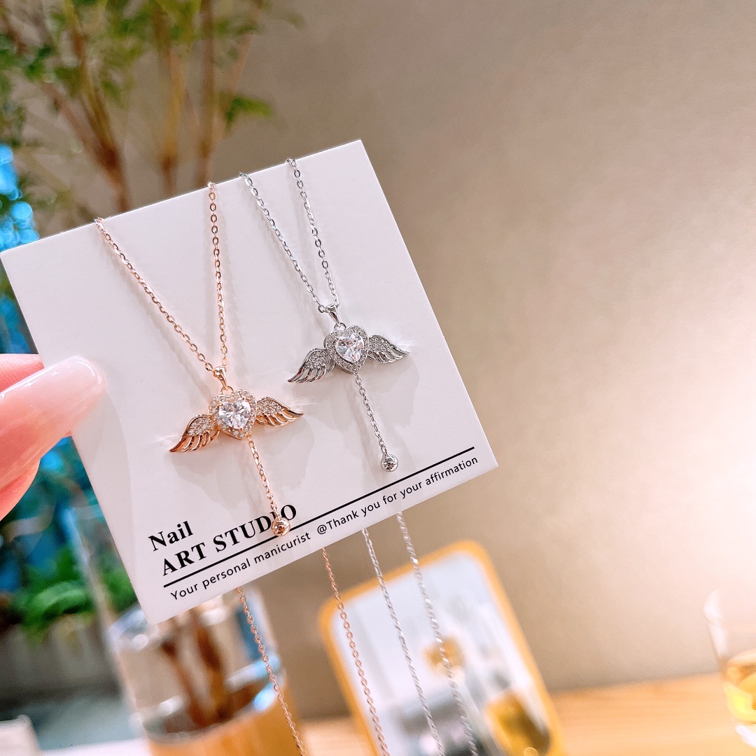 エレガント925シルバーネックレスシルバー ウェディング