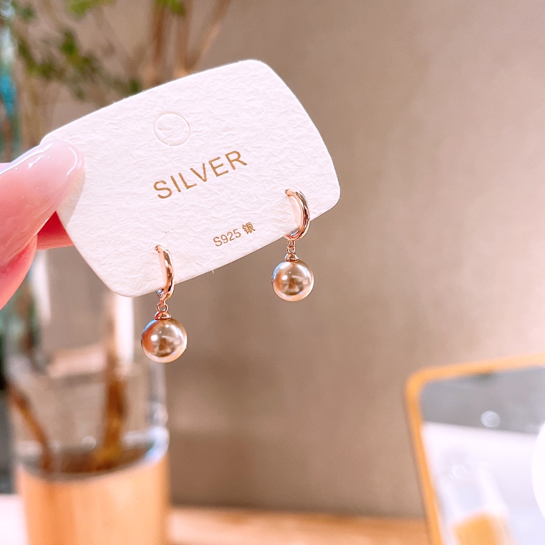 Solid Silver Ear Cuffs Korean Style Mother's Day Silver