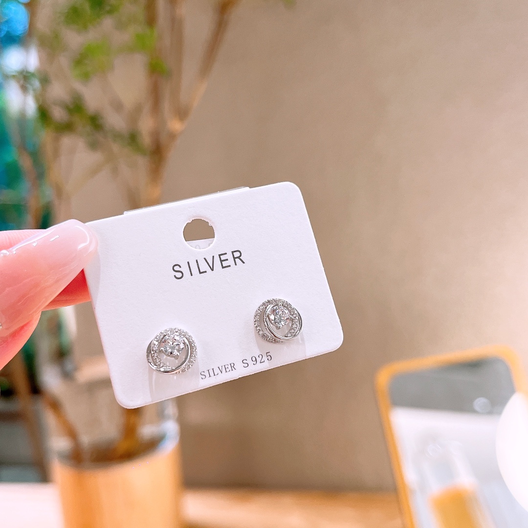 High Polish Silver Earrings Sweet & Cool Anniversary Silver