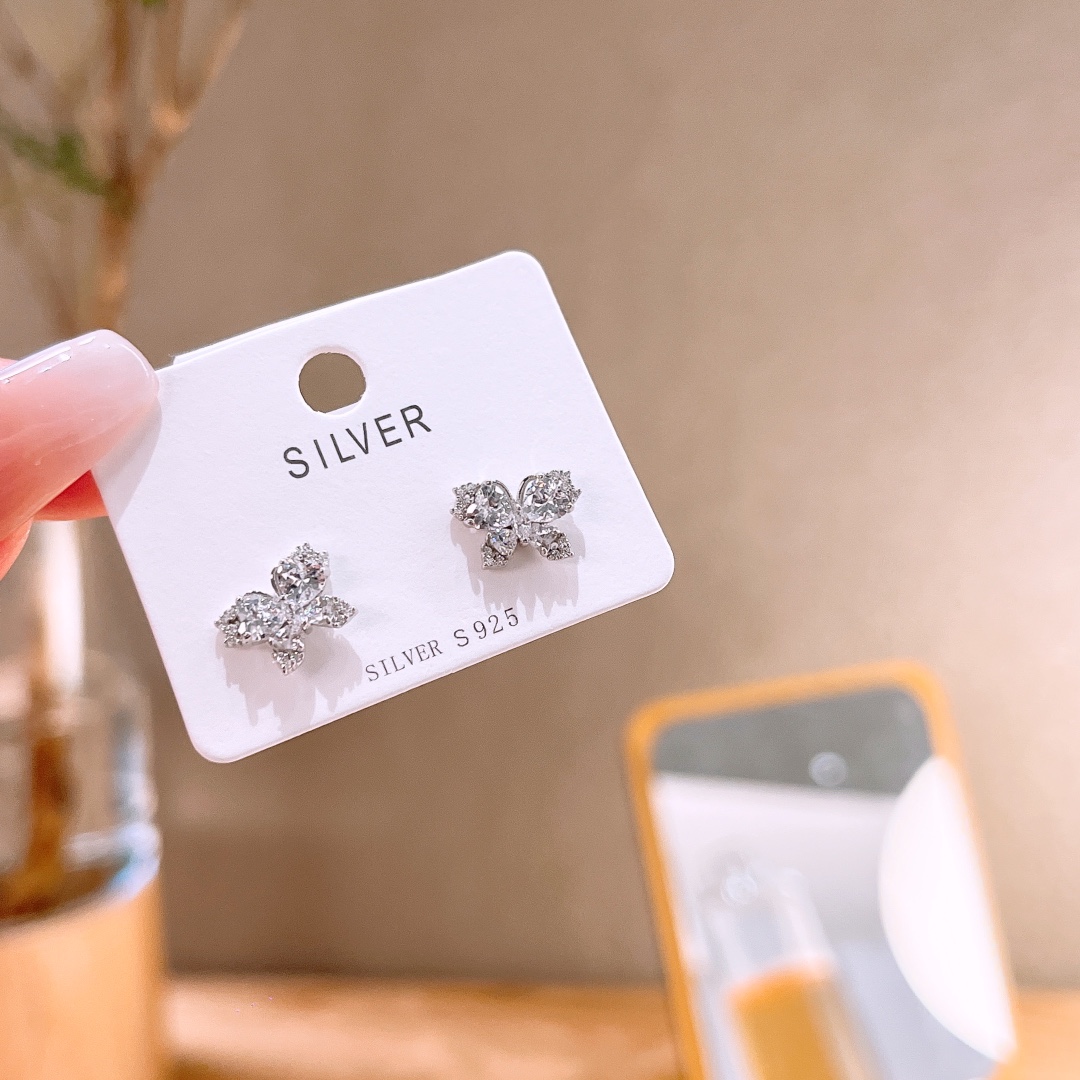 High Polish Silver Earrings Ultra Minimal Valentine's Day Silver