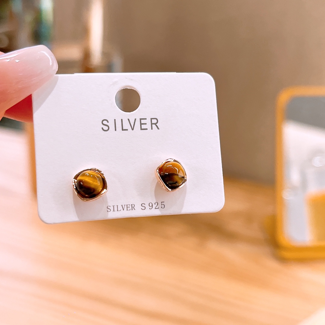 Low Allergy Silver Earrings Forest Wedding Gold