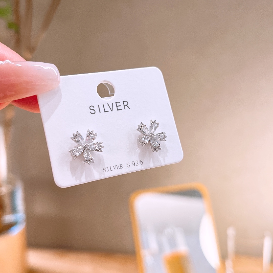 Hypoallergenic Silver Earrings Forest Housewarming Gold