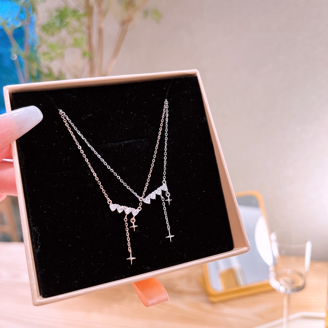 S925 Sterling Silver Necklace Ethereal Teacher's Day Silver