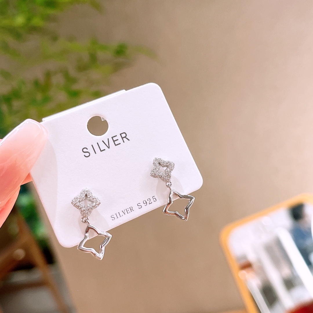 925 Silver Earrings Pure Anniversary Silver