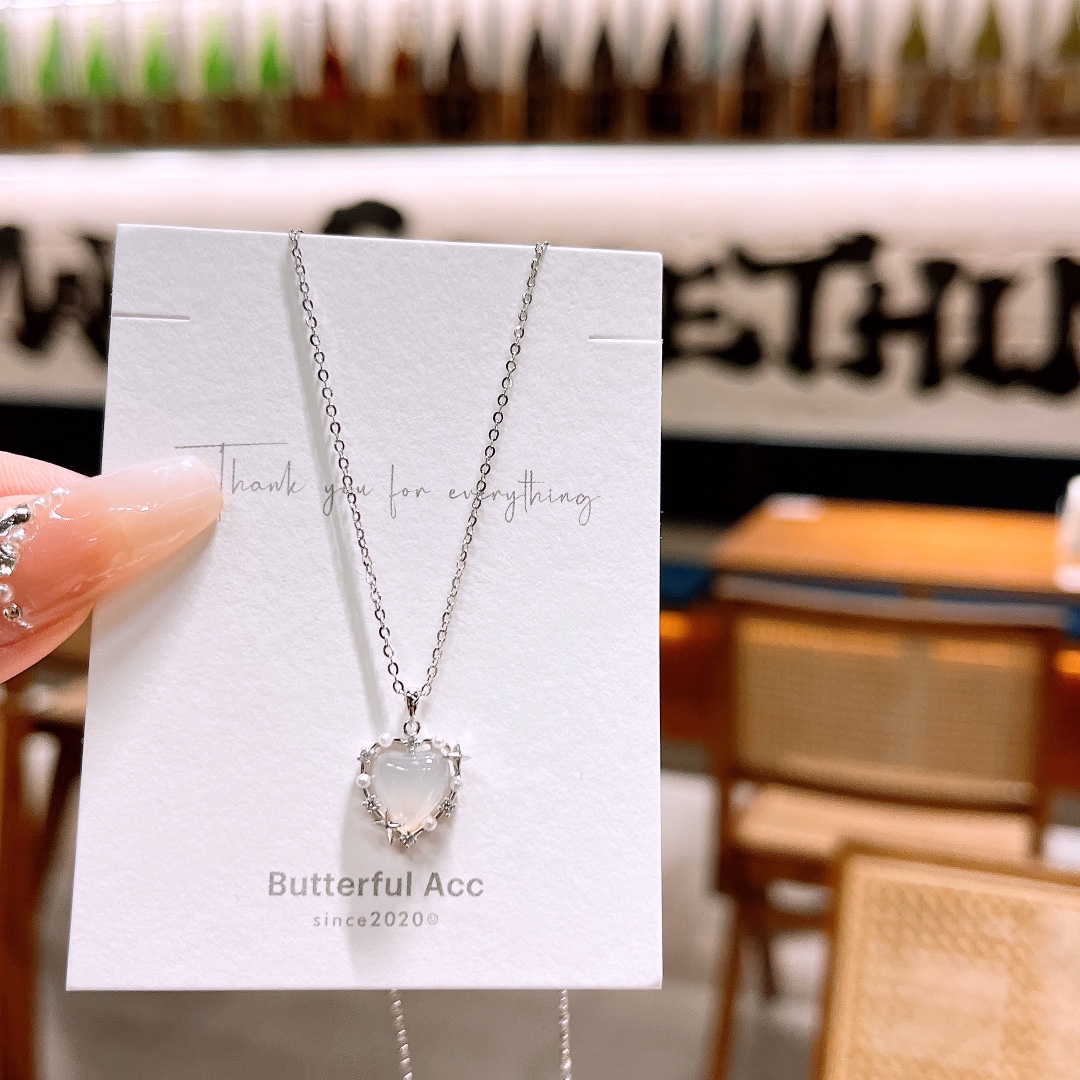 Solid Silver Necklace Sweet Wedding Favor Silver