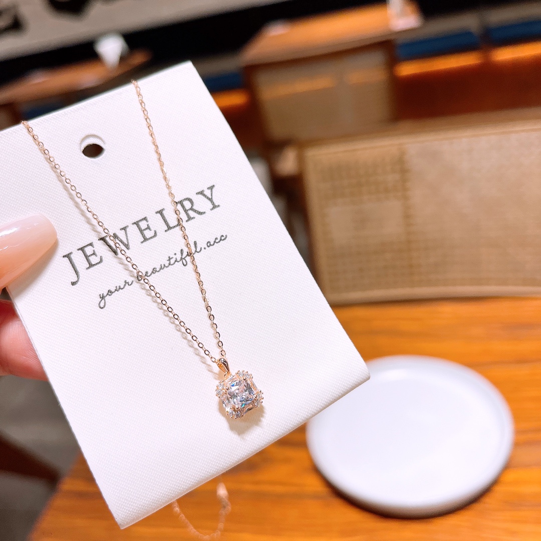 Nickel Free Silver Necklace Romantic Spring Festival Gold