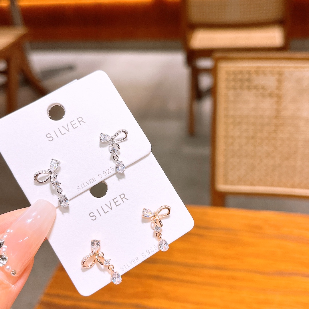 S925 Sterling Silver Earrings Playful Self-love Silver