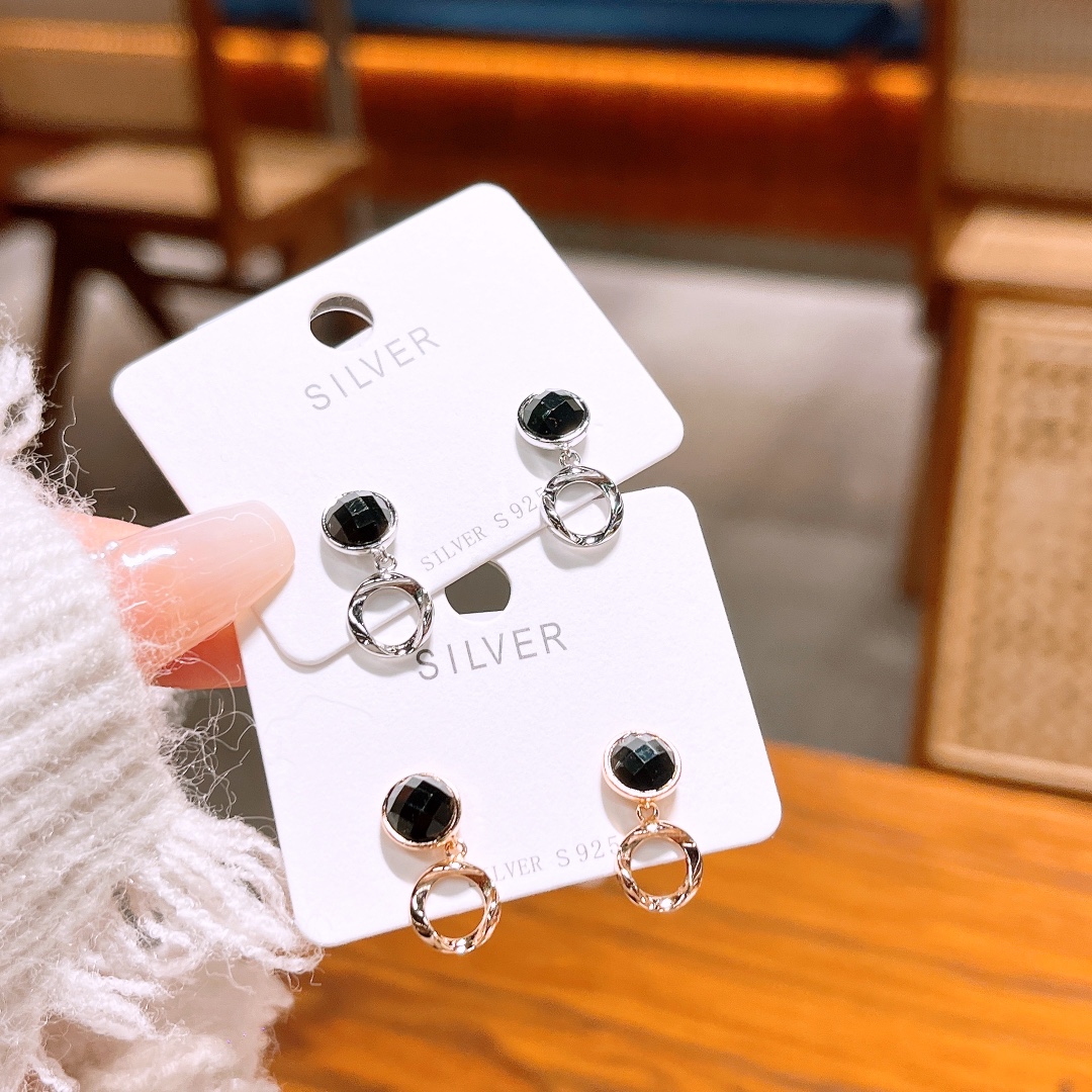 Hochglanzpoliertes Silber Ohrringe Süß & cool Alltag Gold