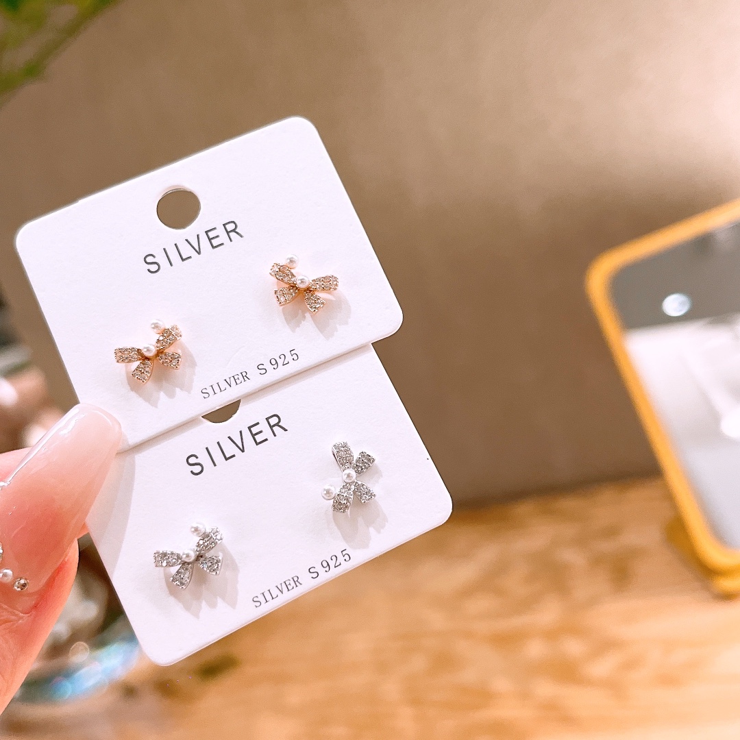 Low Allergy Silver Earrings Dainty Christmas Silver