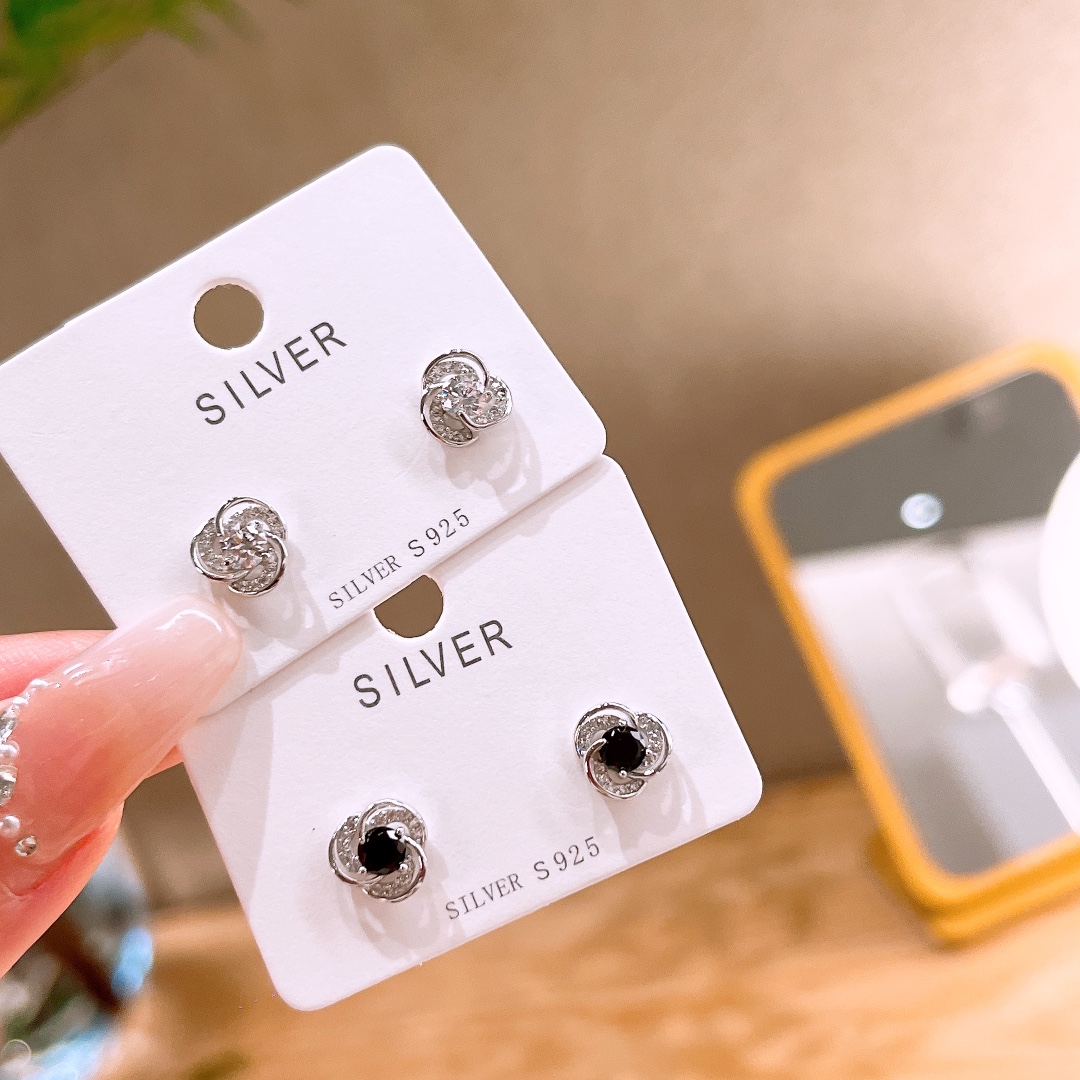 Hypoallergenic Silver Earrings Vintage Birthday Silver