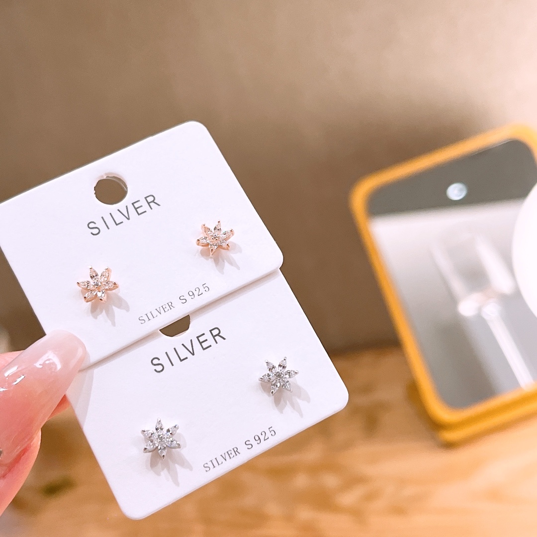 Low Allergy Silver Earrings Fashion Wedding Favor Gold