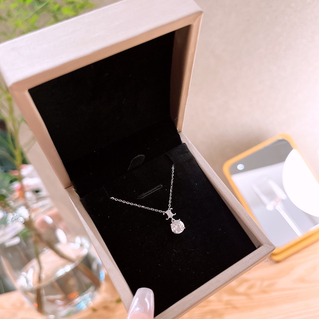 925 Silber Moissanit Kette Weich Geständnis Silber