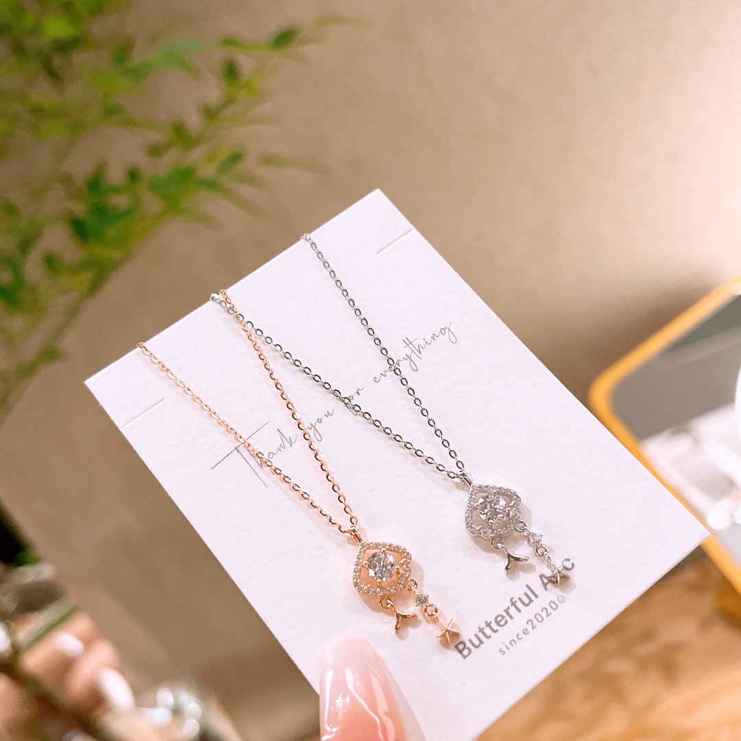 Hypoallergenic Silver Necklace Romantic Birthday Gold