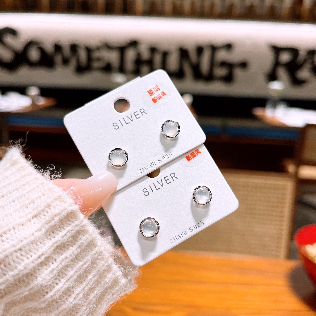 925 Silver Earrings Minimalist Mother's Day Silver