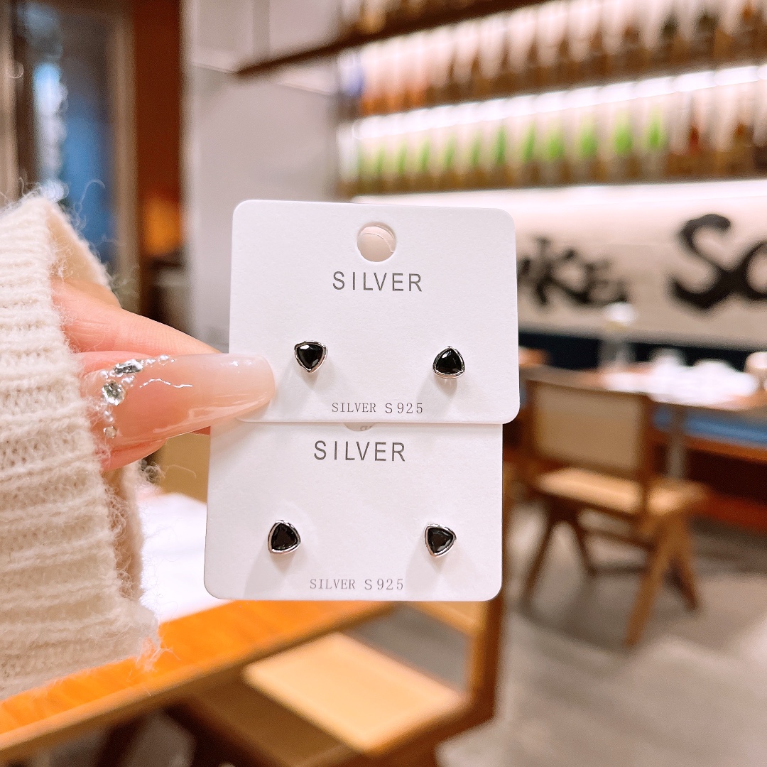 Allergiearmes Silber Ohrringe Mode Jahresfeier Silber