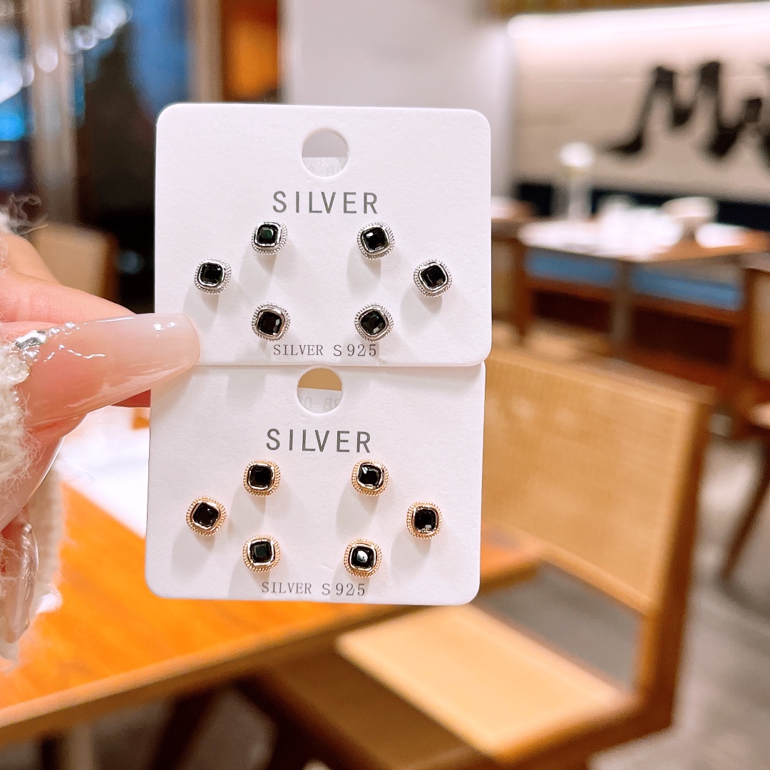 S925 Sterling Silver Earrings Sweet Housewarming Silver