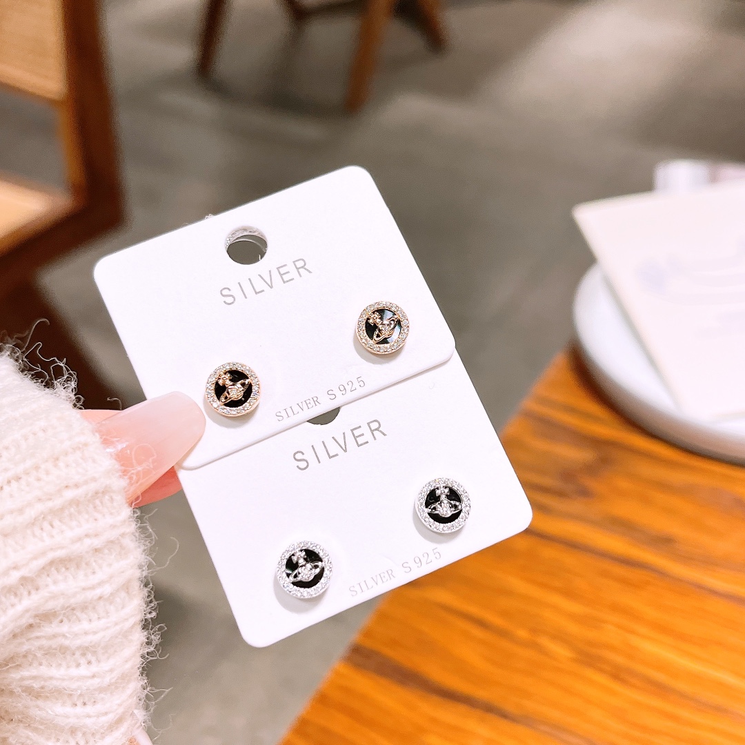 Hypoallergenic Silver Earrings Cute Valentine's Day Gold