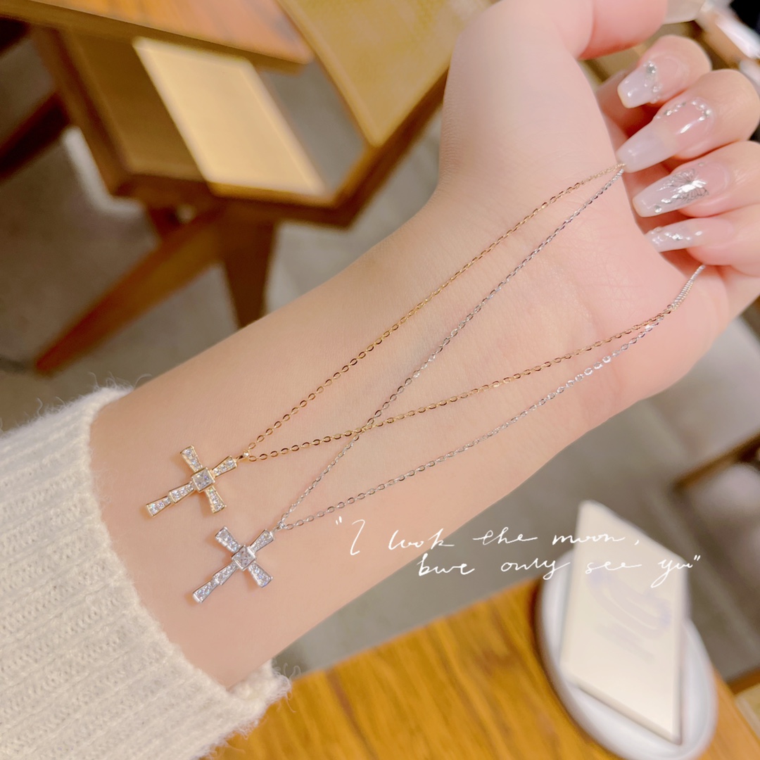 High Polish Silver Necklace Fashion Proposal Gold