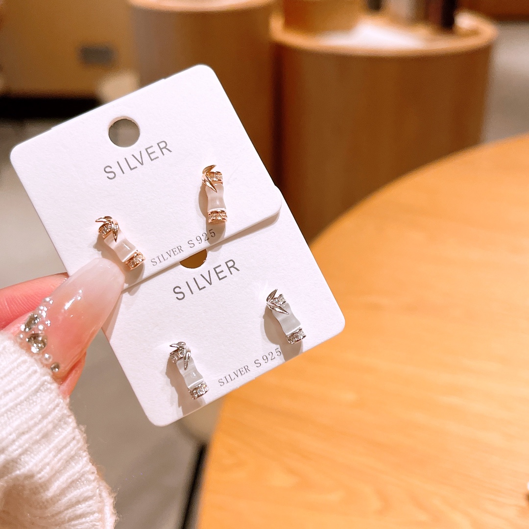 Nickel Free Silver Earrings Ethereal Engagement Gold