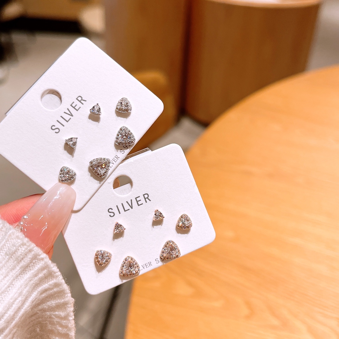 925 Silver Earrings Elegant Engagement Silver