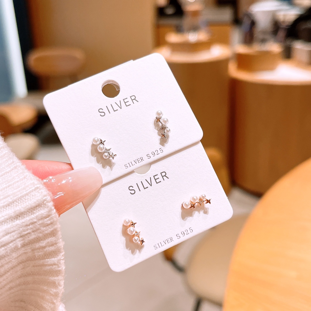 Low Allergy Silver Earrings Girly Wedding Silver